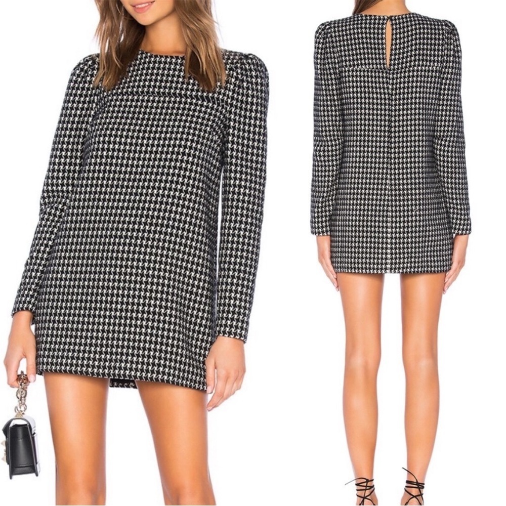 Tularosa Black and White Mini Dress